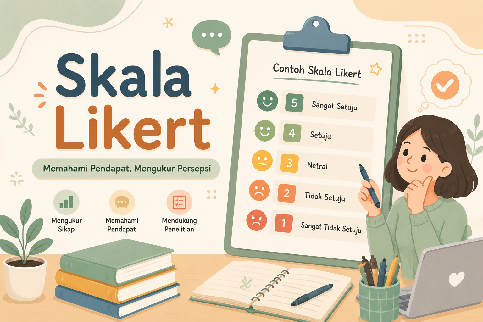 Skala Likert: Definisi, Fungsi, dan Cara Menggunakannya