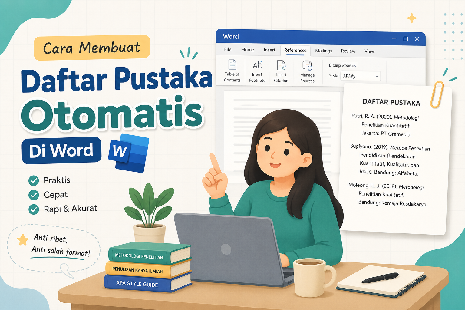 Cara Membuat Daftar Pustaka Otomatis Di Word