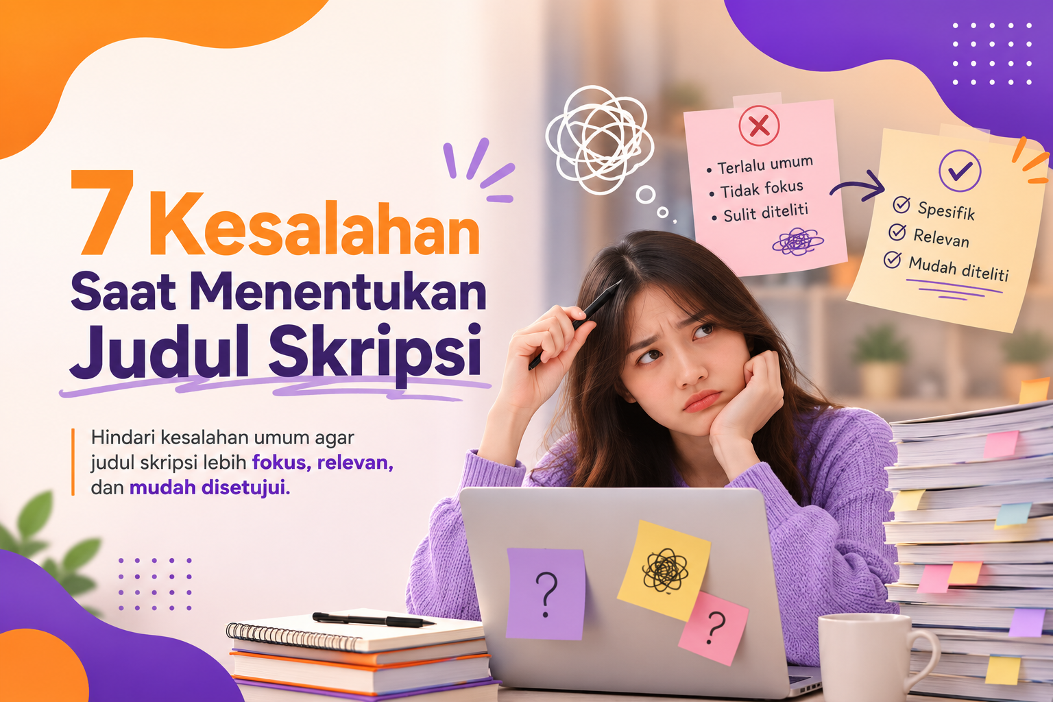 7 Kesalahan Saat Menentukan Judul Skripsi