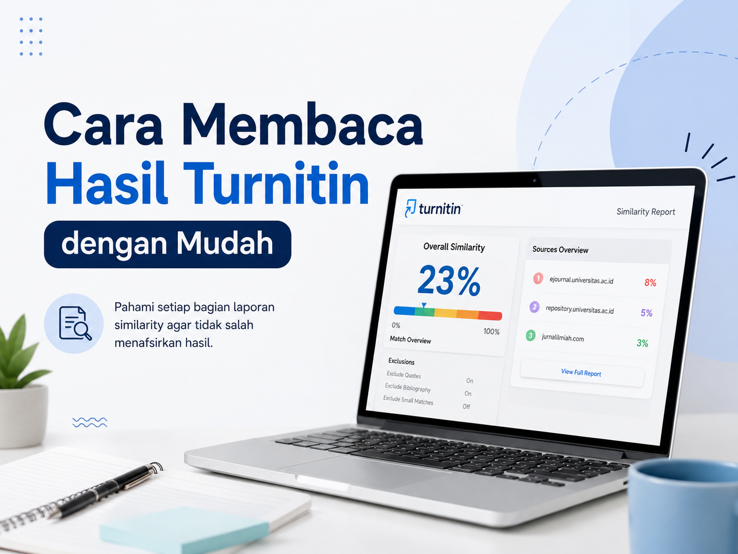 Cara Membaca Hasil Turnitin dengan Mudah